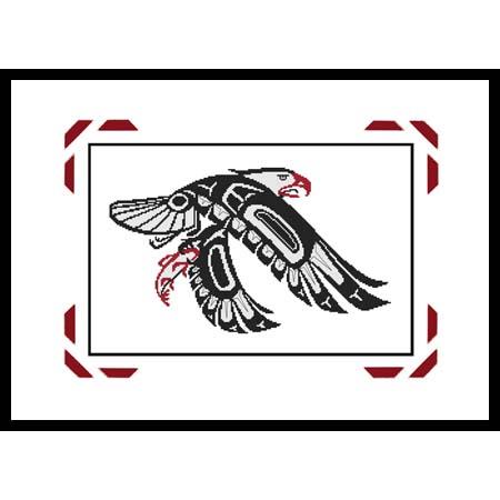 (image for) A Northwest Coast Native Art - EAGLE With SALMON